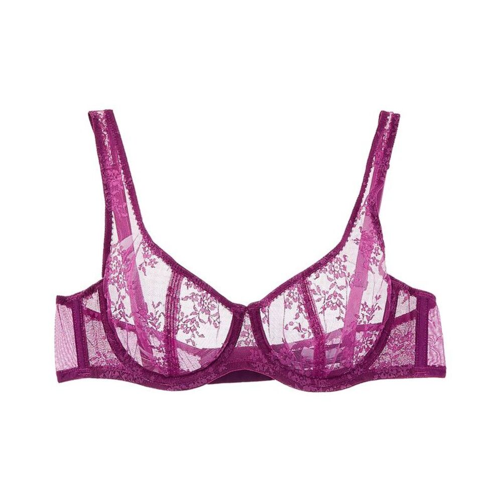Journelle Womens  Romy Demi Bra, Purple